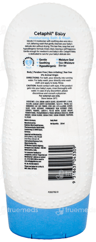 Cetaphil Baby Moisturising Bath & Wash 230Ml